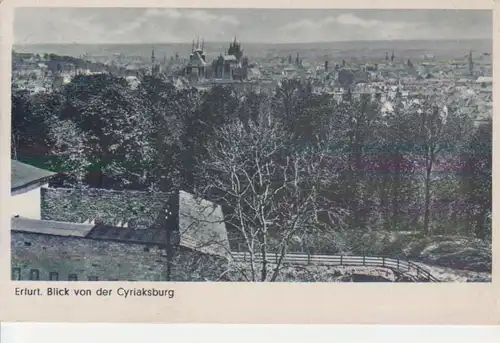 Erfurt Blick von der Cyriaksburg gl1962 95.938