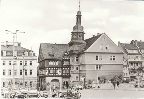 Eisenach Markt mit Rathaus und Schloß ngl B7509