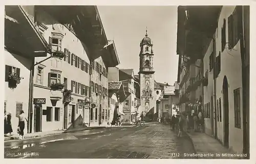 Mittenwald Straßenpartie gl1942 126.074