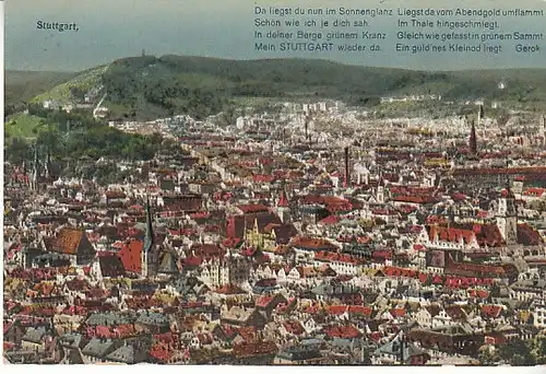 Stuttgart Blick über die Stadt gl1900? C1422