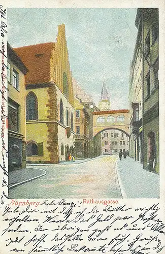 Nürnberg Rathausgasse gl1901 124.839