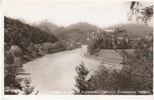 Füssen/Allgäu Partie am Lech gl1954 B7609