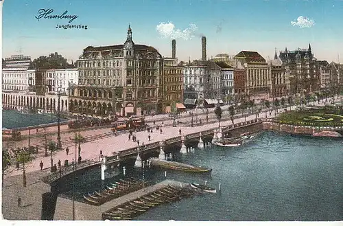 Hamburg Jungfernstieg gl1914 C0821