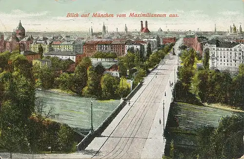 München Blick vom Maximilianeum gl1909 125.571