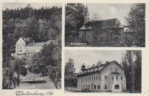 Wartenberg Bründlhof Kirche Kuranstalt gl1935 203.491