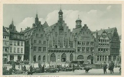 Frankfurt a.M. Römerberg mit Römer ngl 131.935