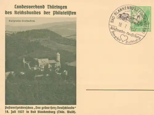 Burgruine Greifenstein Ganzsache ngl 96.379