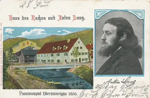 Oberammergau Haus des Rochus Anton Lang gl1900 125.701