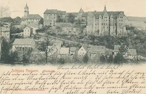 Nossen Schloss von der Südseite gl1905 127.559