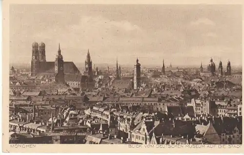 München Blick vom Deutschen Museum gl1935 B7535
