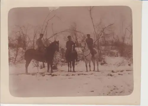 Soldaten auf Pferden im Winter ngl 201.375