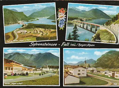 Sylvensteinsee - Fall Mehrbildkarte ngl B8309