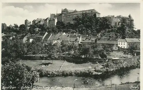 Bautzen Schloss Ortenburg mit Spree ngl 127.649