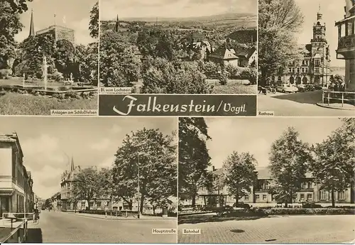 Falkenstein Rathaus Hauptstraße Bahnhof ngl 127.922
