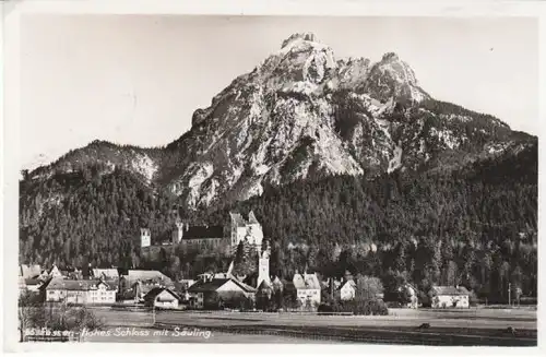 Füssen/Allgäu Hohes Schloss mit Säuling gl1950 B7608