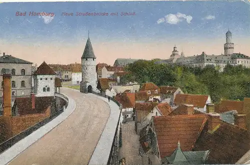 Bad Homburg Neue Straßenbrücke Schloss gl1933 130.338