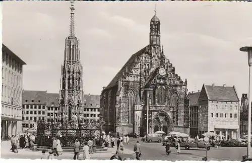 Nürnberg Schöner Brunnen Frauenkirche ngl B7541