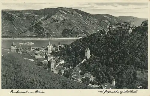 Bacharach Total mit Jugendburg Stahleck gl1939 130.767