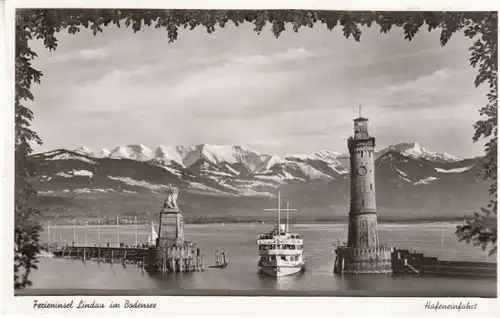 Lindau im Bodensee Hafeneinfahrt gl1952 B7691