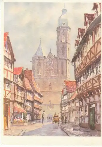 H.CLAUSEN Die Webergasse in Braunschweig ngl B7601