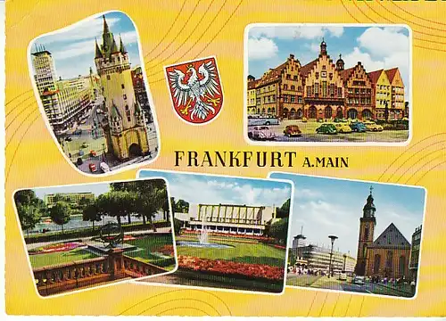 Frankfurt a.M. Mehrbildkarte gl1963 C0125