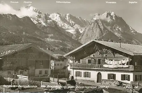 Garmisch-Partenkirchen Alte Bauernhäuser ngl 128.011