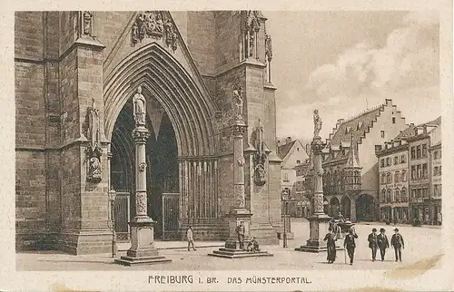 Freiburg Das Münsterportal ngl 134.401