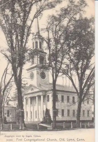 Lyme, CT First Congregational Church gl1906 204.455