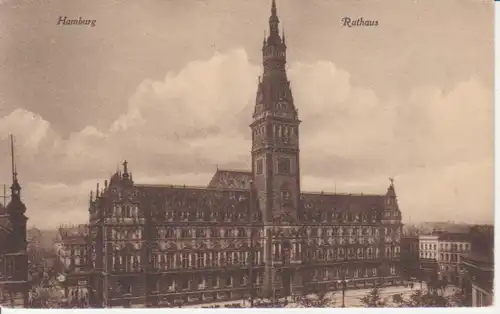 Hamburg Rathaus feldpgl1918 201.669