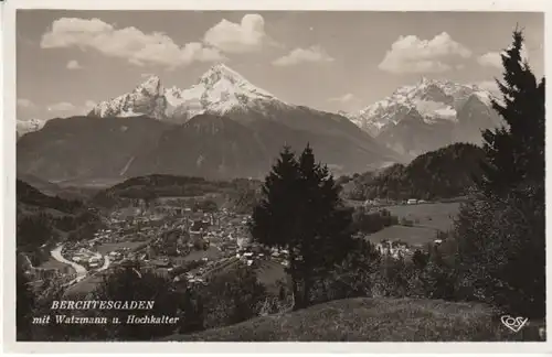 Berchtesgaden mit Watzmann und Hochkalter ngl B7430