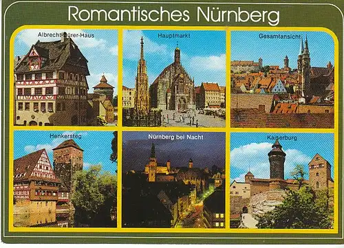 Romantisches Nürnberg Mehrbildkarte ngl C0195