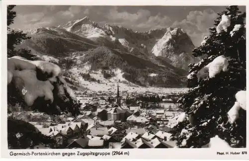 Garmisch-Partenkirchen geg.Zugspitzgruppe gl1951 B7440