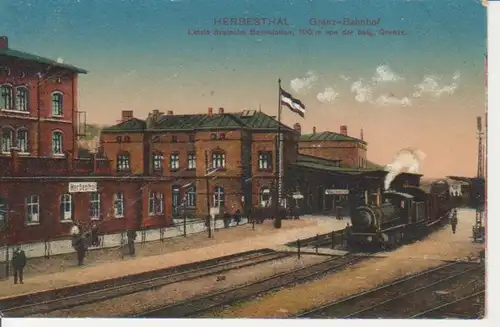 Herbesthal Grenz-Bahnhof gl1918 99.228