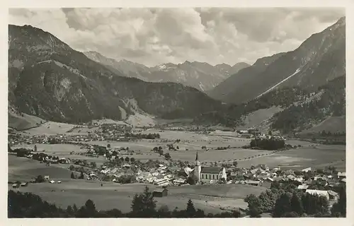 Hindelang und Bad Oberdorf Panorama gl1933 126.437