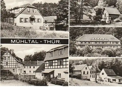 Das Mühltal in Thüringen Mehrbildkarte ngl C0227