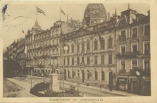 Baden-Baden Leopoldplatz Hotel gl1910 133.029