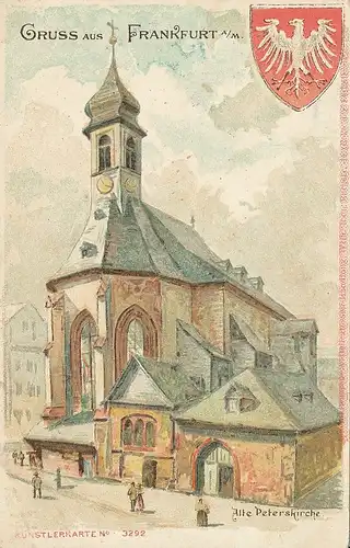 Frankfurt a.M. Peterskirche Künstler-AK ngl 132.349