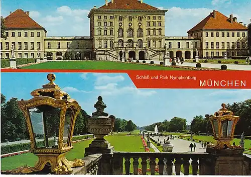 München Schloß Nymphenburg Mehrbildkarte ngl C1476