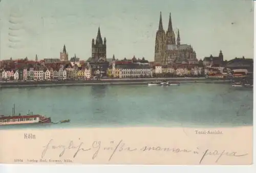 Köln vom Rhein gesehen gl1904 201.989