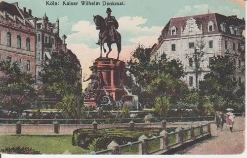 Köln Kaiser Wilhelm Denkmal gl1909 202.043