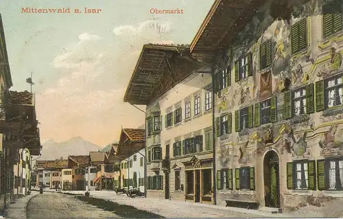 Mittenwald Obermarkt gl1906 126.018