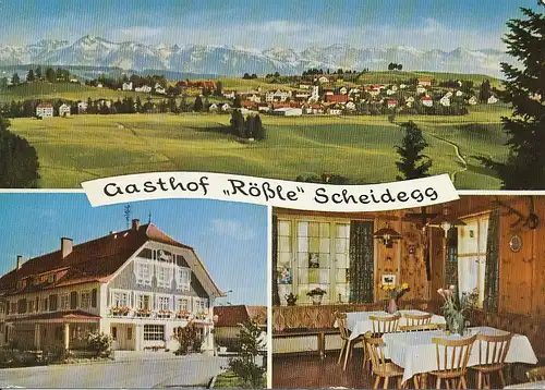 Scheidegg Gasthof Zum Rößle Panorama gl1972 126.560