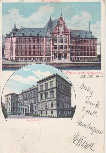 Hagen i.W. Gewerbeschule Gymnasium gl1901 99.769