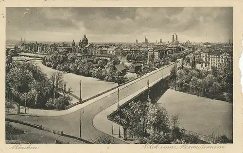 München Blick vom Maximilianeum gl1928 125.547