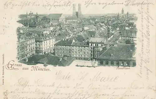 Gruß aus München Panorama gl1897 125.557