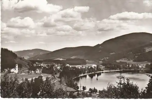 Titisee Schwarzwald Teilansicht m.Kirche gl1958 B8162