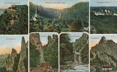 Das Bodetal in 7 Ansichten gl1919 125.135