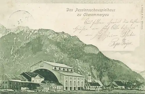 Das Passionsschauspielhaus Oberammergau gl1900 125.737