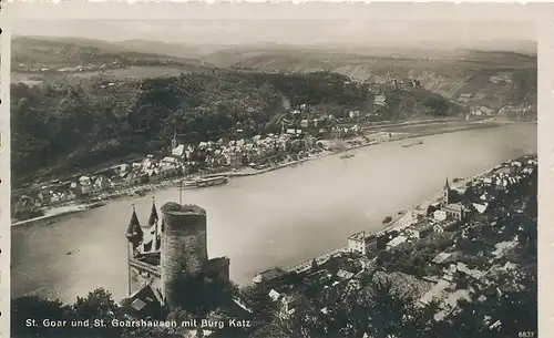 St. Goar und St. Goarshausen mit Burg Katz ngl 133.900