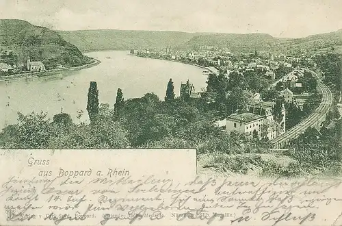 Boppard am Rhein Panorama bahnpgl1901 133.910